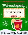 Plakat der Weihnachtsfeier &copy; BY-SA, Schuntille e. V.
